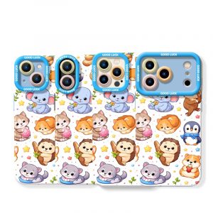 Adorable Animals Charm Silicone Case for Apple iPhone Series