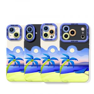 Sunset Serenity Beach Vibes Silicone Case for Apple iPhone Series