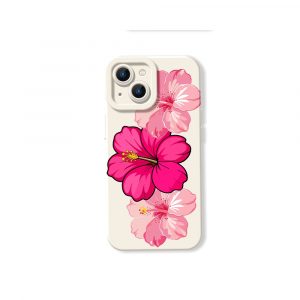 Tropical Floral Bliss Silicone Case for Apple iPhone Series