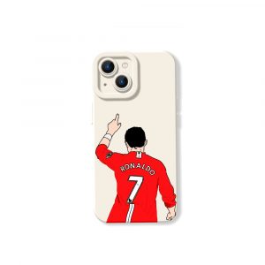 Victory Celebration Red Jersey Silicone Case for Apple iPhone Series - iPhone 15, White
