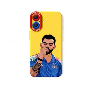 Victory Pose Cricketer Design Silicone Case for Apple iPhone Series