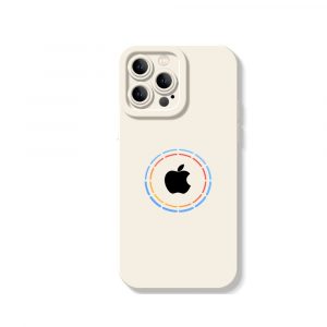 Vibrant Aura Logo Silicone Case for Apple iPhone Series