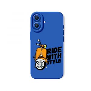 Retro Scooter Adventure Silicone Case for Apple iPhone Series