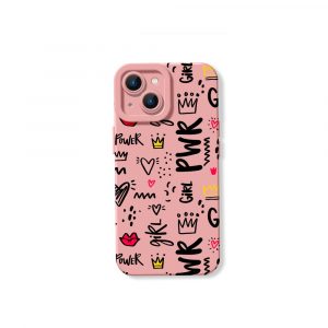 Girl Power Doodle Delight Silicone Case for Apple iPhone Series