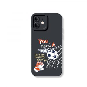 Soccer Goal Motivation Silicone Case for Apple iPhone Series