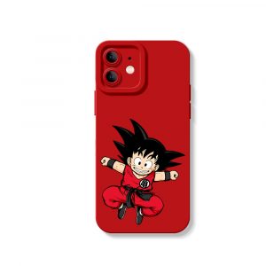 Energetic Saiyan Kid Silicone Case for Apple iPhone Series