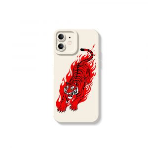 Fiery Tiger Blaze Silicone Case for Apple iPhone Series