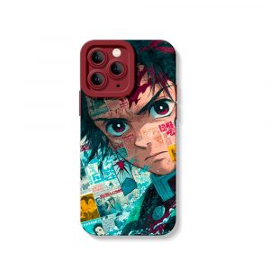 Bold Anime Collage Design Silicone Case for Apple iPhone Series
