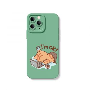 Sleepy Cat Workday Blues Silicone Case for Apple iPhone Series