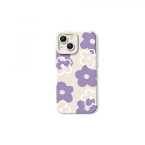 Lavender Pattern Silicone Case for Apple iPhone Series
