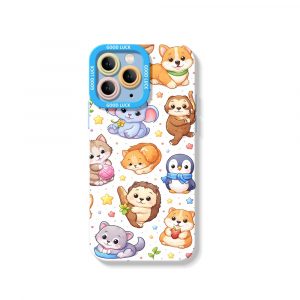 Adorable Animals Charm Silicone Case for Apple iPhone Series