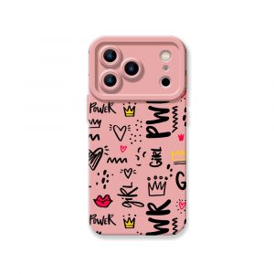 Girl Power Doodle Delight Silicone Case for Apple iPhone Series