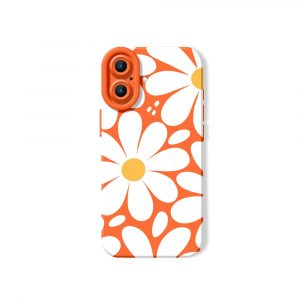 Retro Blossom Burst Silicone Case for Apple iPhone Series