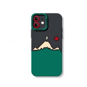 Mountain Sunrise Charm Silicone Case for Apple iPhone Series