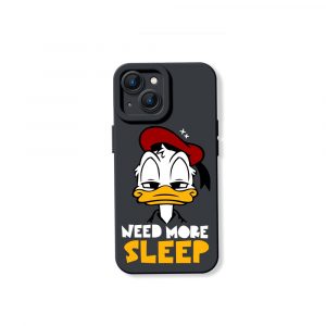 Sleepy Duck Cartoon Vibe Silicone Case for Apple iPhone Series