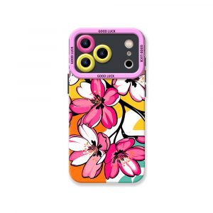 Vibrant Blossom Paradise Silicone Case for Apple iPhone Series