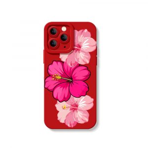 Tropical Floral Bliss Silicone Case for Apple iPhone Series