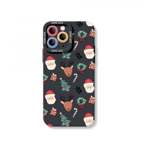 Festive Holiday Silicone Case for Apple iPhone Series