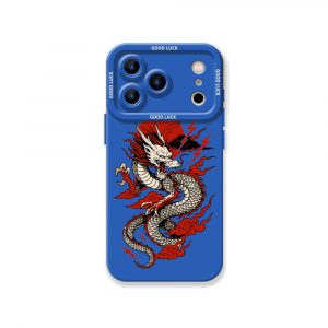 Firestorm Dragon Art Silicone Case for Apple iPhone Series