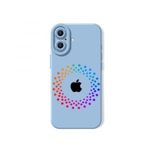 Vibrant Spectrum Circle Silicone Case for Apple iPhone Series