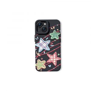 Plaid Stars and Stripes Silicone Case for Apple iPhone Series