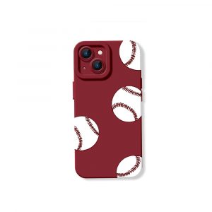 Home Run Hit Baseballs Silicone Case for Apple iPhone Series