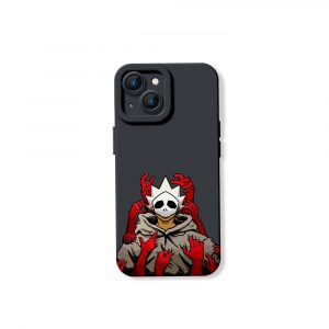 Edgy Skull and Hands Red Silicone Case for Apple iPhone Series