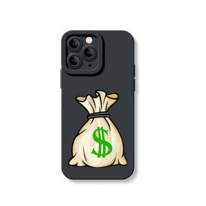Money Bag Charm Silicone Case for Apple iPhone Series