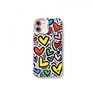 Colorful Heart Silicone Case for Apple iPhone Series