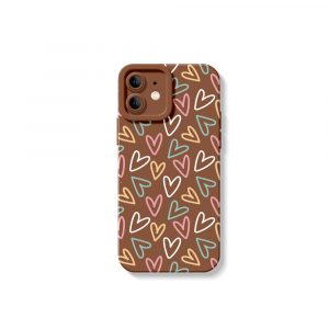 Colorful Heartbeat Delight Silicone Case for Apple iPhone Series