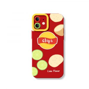 Crunchy Lime Chips Design Silicone Case for Apple iPhone Series