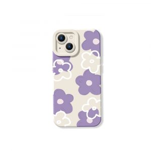 Lavender Pattern Silicone Case for Apple iPhone Series