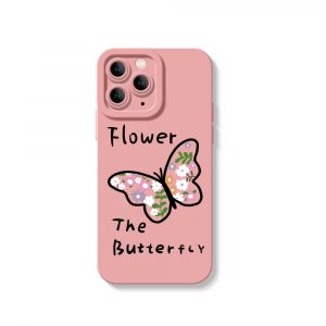 Floral Butterfly Garden Silicone Case for Apple iPhone Series