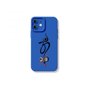 Sacred Symbol and Damru Art Silicone Case for Apple iPhone Series