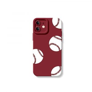 Home Run Hit Baseballs Silicone Case for Apple iPhone Series