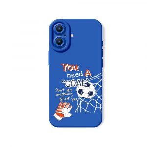 Soccer Goal Motivation Silicone Case for Apple iPhone Series