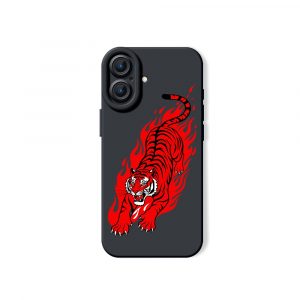 Fiery Tiger Blaze Silicone Case for Apple iPhone Series