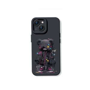 Shadow Bear Silicone Case for Apple iPhone Series