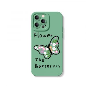 Floral Butterfly Garden Silicone Case for Apple iPhone Series