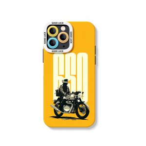 Vintage Motorcycle Adventure Silicone Case for Apple iPhone Series