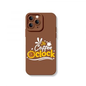 Coffee Clock Delight Silicone Case for Apple iPhone Series