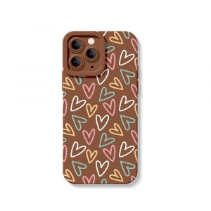 Colorful Heartbeat Delight Silicone Case for Apple iPhone Series