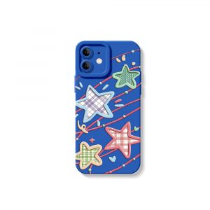 Plaid Stars and Stripes Silicone Case for Apple iPhone Series