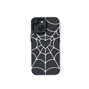 Heart Web Red Silicone Case for Apple iPhone Series