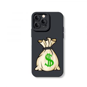 Money Bag Charm Silicone Case for Apple iPhone Series