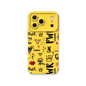 Girl Power Doodle Delight Silicone Case for Apple iPhone Series