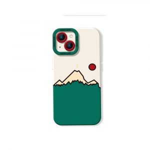 Mountain Sunrise Charm Silicone Case for Apple iPhone Series