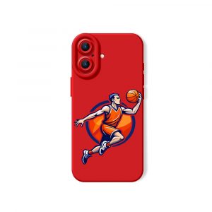 Dynamic Dunk Basketball Art Silicone Case for Apple iPhone Series