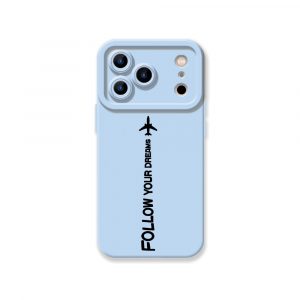Dream Chaser Jet Black Silicone Case for Apple iPhone Series