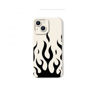 Flame Wave Design Silicone Case for Apple iPhone Series